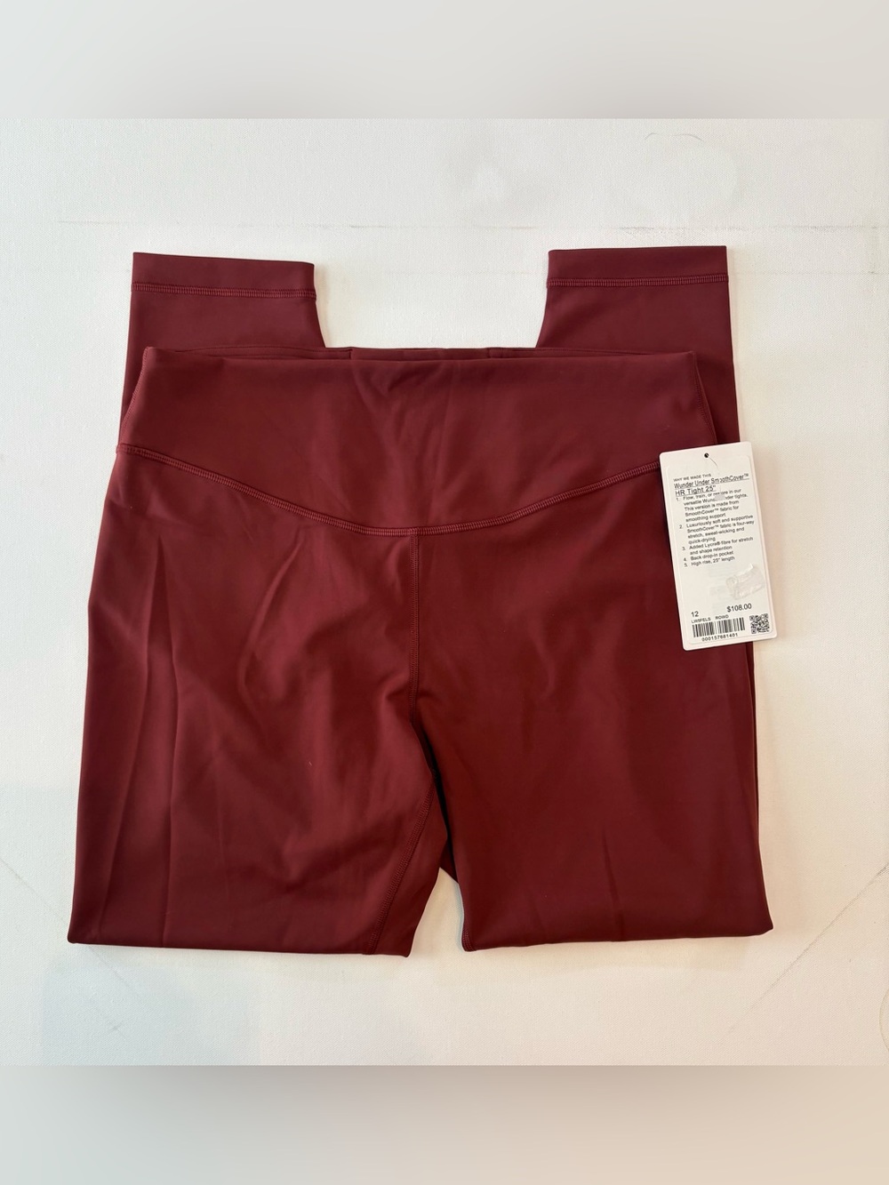NWT Lululemon Wunder Under SmoothCover HR Tight 25" in Rockwood Size 12